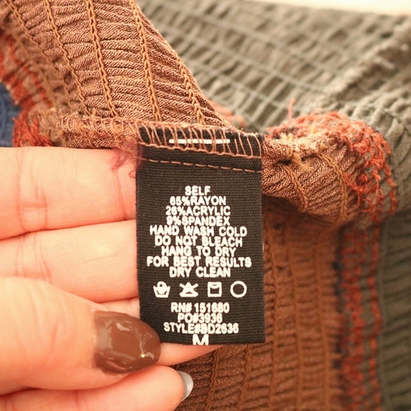 STORIA Cute Ruffle Mini Dress, Boho size Medium - Picture 6 of 6